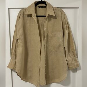 ZARA Linen Shirt size XS